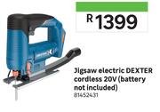 Dexter 20V Cordless Electric Jigsaw (Battery Not Included)