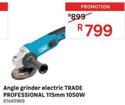 Trade Professional 1050W 115mm Electric Angle Grinder 