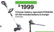 Sterwins Battery Operated Trimmer Up 20V (Includes Battery & Charger)