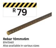 Rebar-10mm x 6m