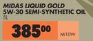 Midas Liquid Gold 5W-30 Semi Synthetic Oil MI10W-5L