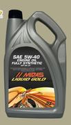 Midas Liquid Gold 5W-40 Fully Synthetic Oil MI5W40-5L