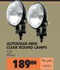 Autogear Mini Clear Round Lamps L-090CL-Per Pair