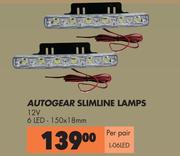 Autogear Slimline Lamps L-06LED-Per Pair