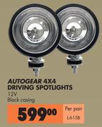 Autogear 4x4 Driving Spotlights L-615B-Per Pair
