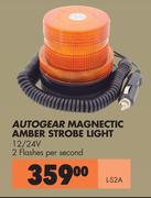 Autogear Magnetic Amber Strobe Light L-S2A