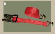 Midas Style Tie Downs, Straps & Luggage Holders Heavy Duty Ratchet Tie Down 38mmx4.6m 1500Kg LH10M