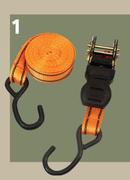 Midas Style Tie Downs, Straps & Luggage Holders Ratchet Tie Down 25mm x 5m 680Kg LH01M