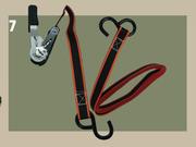 Midas Style Tie Downs, Straps & Luggage Holders Ratchet Tie Down Set 2Pce-25mmx3.6m 340Kg LH20M