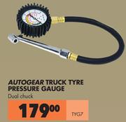 Autogear Truck Tyre Pressure Gauge Dual Chuck TYG7