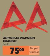 Autogear Warning Triangle Small WS1205-2-Per Pair