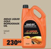 Midas Liquid Gold Monograde Oil SAE40 MI40-5L