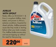 Redex Adblue With Spout XAB5