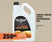 Midas Liquid Gold Multigrade Oil 20W-50 MI20W-5L