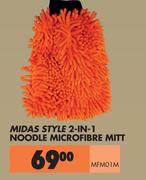 Midas Style 2 In 1 Noodle Microfibre Mitt MFM01M