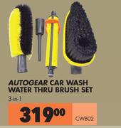 Autogear Car Wash Water Thru Brush Set 3 In 1 CWB02