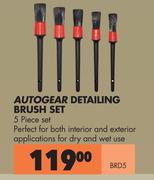 Autogear Detailing Brush Set 5 Piece BRD5