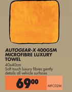 Autogear-X 400 Gsm Microfibre Luxury Towel MFC02M
