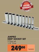 Ampro Deep Socket Set T45002