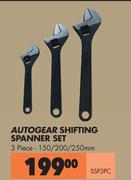 Autogear Shifting Spanner Set SSP3PC