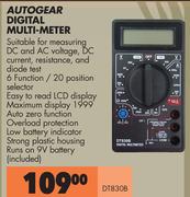 Autogear Digital Multimeter DT830B