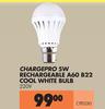 Chargepro 5W Rechargeable A60 B22 Cool White Bulb CPE030-220V