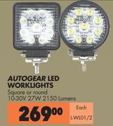 Autogear LED Worklights L-WL01/2-Each