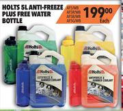 Holts 5Ltr Anti Freeze Plus Free Water Bottle AF5/WB/AF5R/WB/AF5B/WB/AF5G/WB-Each
