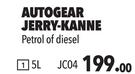 Autogear 5Ltr Jerry Kanne Petrol Of Diesel JC04
