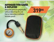 Autogear Tyre Gauge & Deflator TYG12
