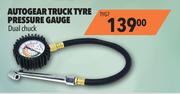 Autogear Truck Tyre Pressure Gauge (Dual Chuck) TYG7