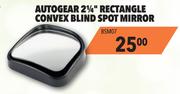 Autogear 2 1/4" Rectangle Convex Blind Spot Mirror BSM07