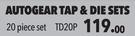 Autogear Tap & Die Sets 20 Piece Set TD20P