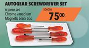 Autogear Screwdriver Set 6 Piece SD6006