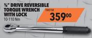 Midas 3/8" Drive Reversible Torque Wrench With Lock TW01M
