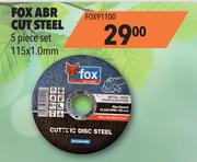 Fox ABR Cut Steel 5 Piece Set FOX91100-115 x 1.0mm