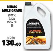 Midas Multigrade Petrol Oil M120W-5Ltr