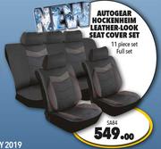Autogear Hockenheim 11 Piece Leather Look Seat Cover Set SA84