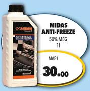 Midas Anti-Freeze 50% MEG MA 1-1Ltr