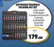 Autogear Triangle Folding Bit Set SS31