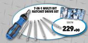 Midas 7 In 1 Multi Bit Ratchet Drive Set SD07M