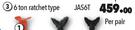 Autogear Jack Stands 6 Ton Ratchet Type JAS6T-Per Pair