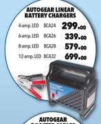 Autogear Linear Battery Charger 12-amp.LED BCA32