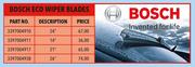 Bosch Eco Wiper Blades 14"  Part No 3397004911