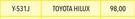NGK Glow Plugs Toyota Hilux Part No Y-531J