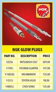 NGK Glow Plugs Mitsubishi Colt Part No CZ256