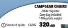 Campgear Standard Spider Chair CG302