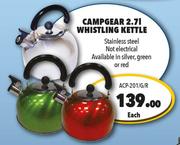 Campgear 2.7Ltr Whistling Kettle ACP-201/G/R-Each