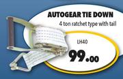 Autogear 4 Ton Ratchet Type Tie Down With Tail LH40