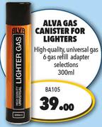 Alva Gas Canister For Lighters BA105